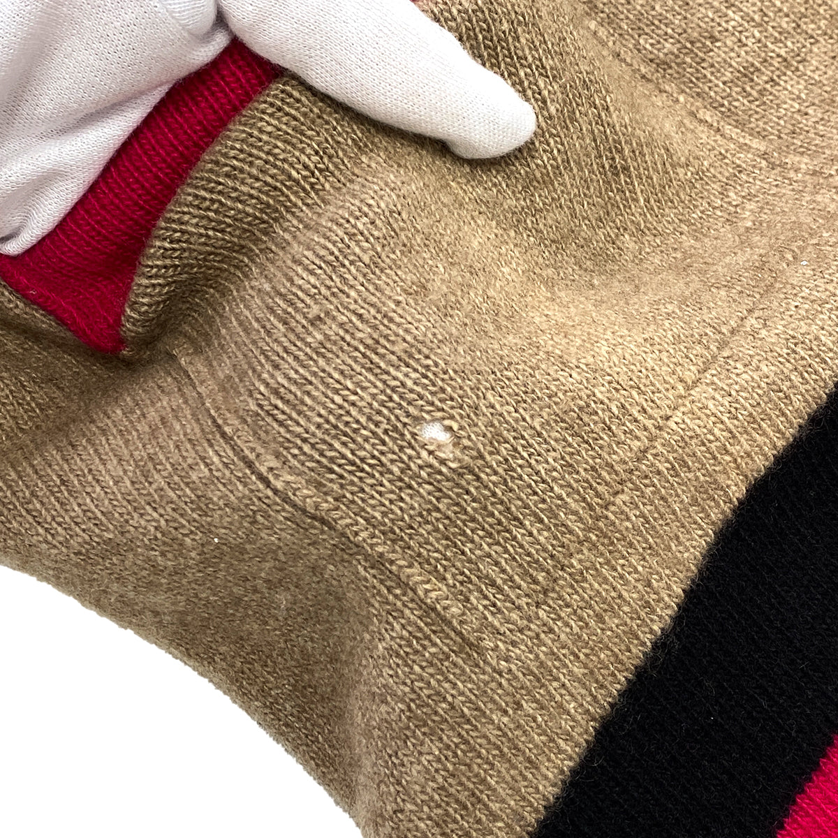 CHANEL VINTAGE COCOMARK COLOR BLOCK KNIT GOLD BOTTON BEIGE PINK RTW 90283646