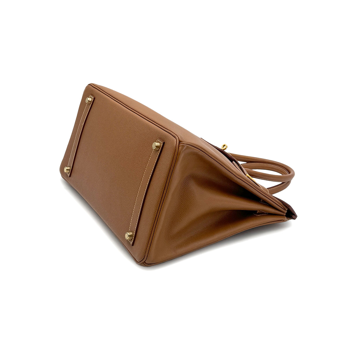 HERMES BIRKIN 35 GOLD COURCHEVEL HAND BAG □A GHW 90283620