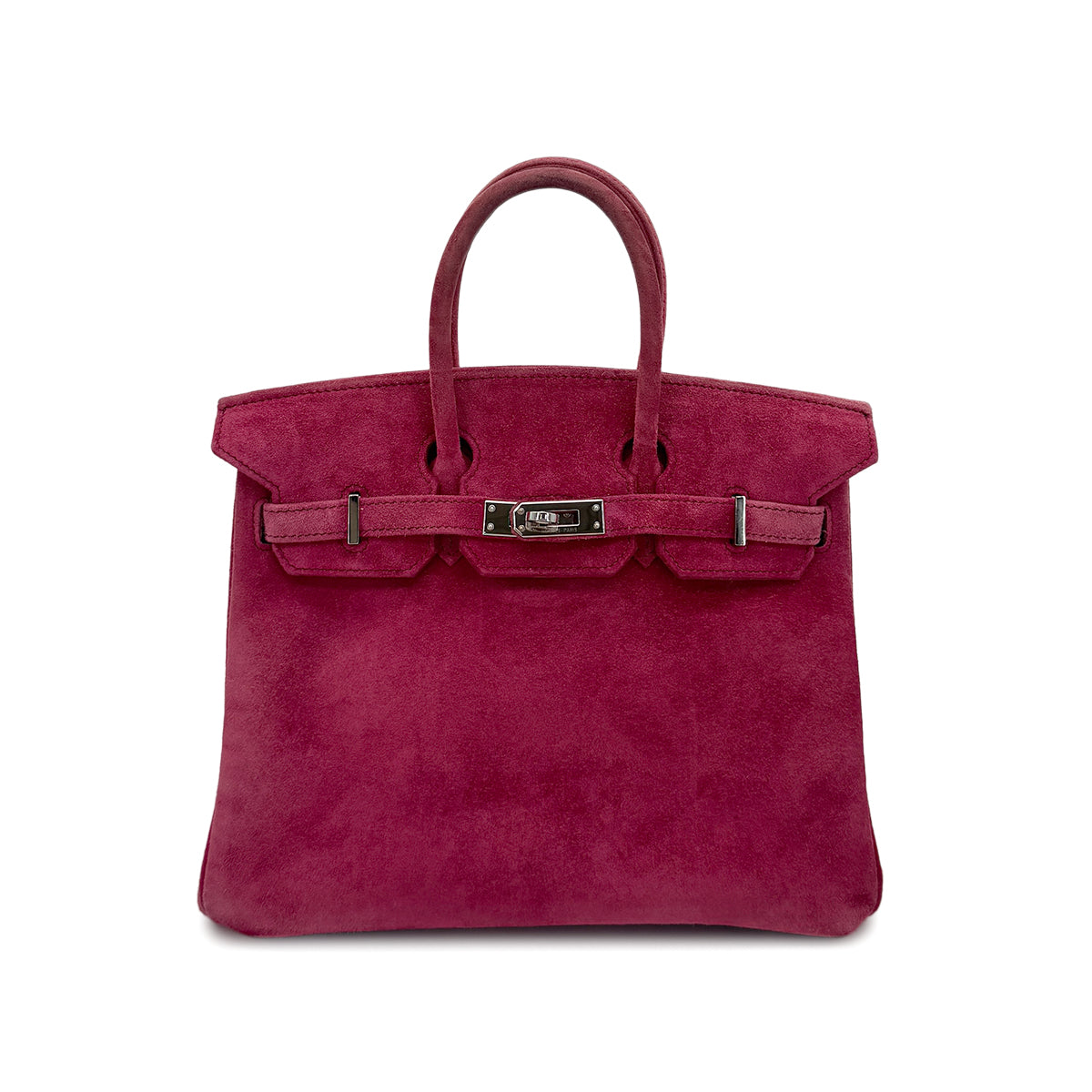 HERMES BIRKIN 25 ROUGE MOYEN DOBRIS HAND BAG □J SHW 90283899