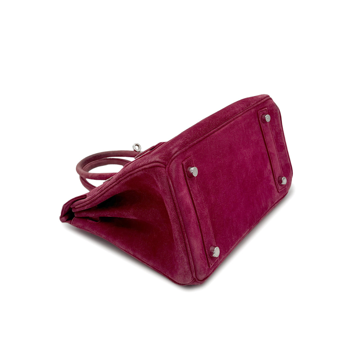 HERMES BIRKIN 25 ROUGE MOYEN DOBRIS HAND BAG □J SHW 90283899