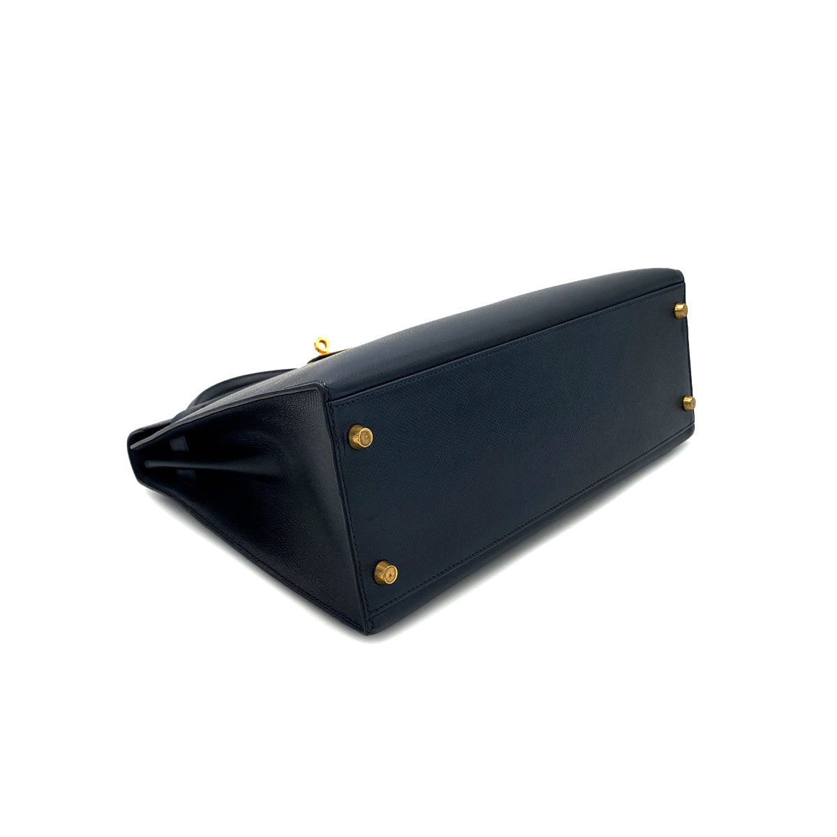 HERMES KELLY 32 SELLIER BLUE DE PRUSSE COUCHEVEL HAND SHOULDER BAG □A GHW 90283903