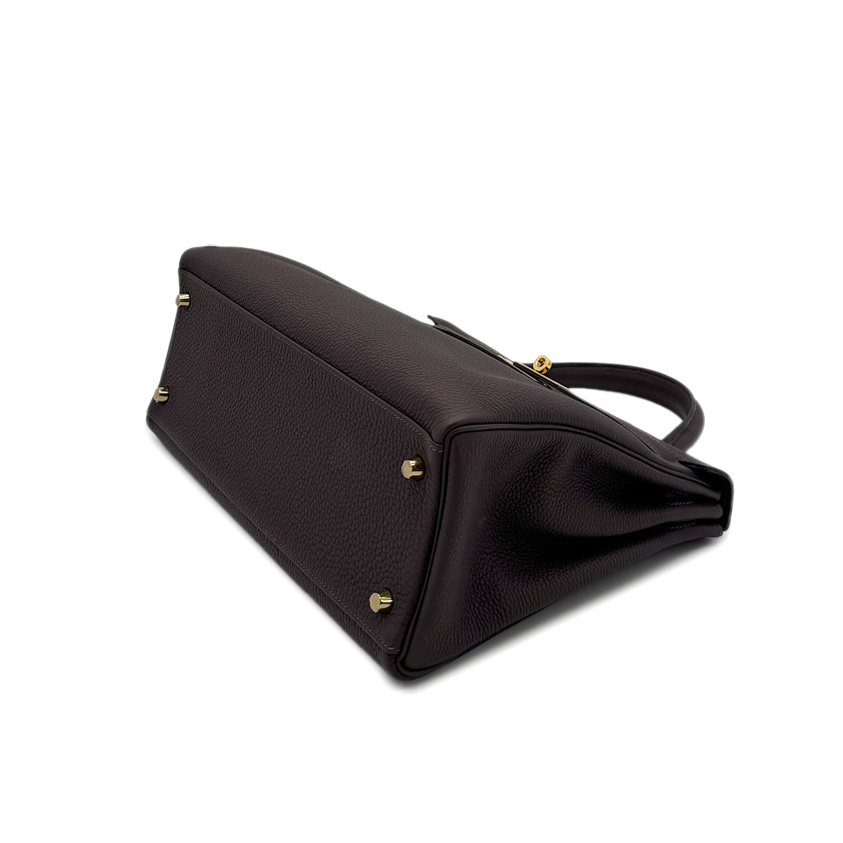 HERMES KELLY 32 RETOURNE CHOCOLAT TOGO HAND SHOULDER BAG D GHW 90283905