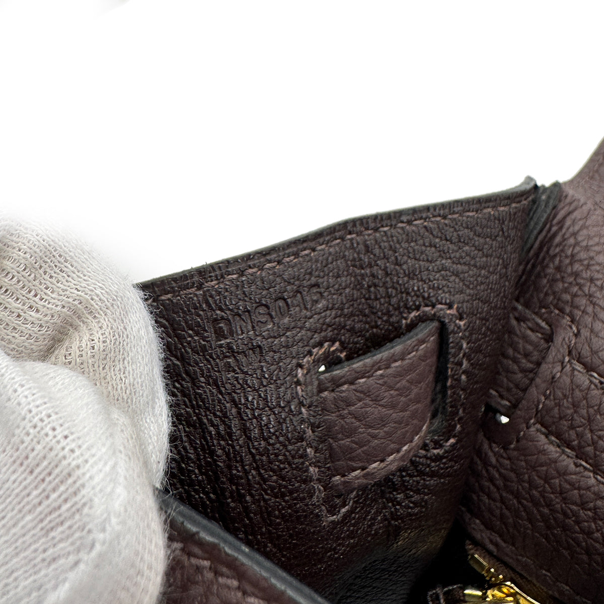 HERMES KELLY 32 RETOURNE CHOCOLAT TOGO HAND SHOULDER BAG D GHW 90283905