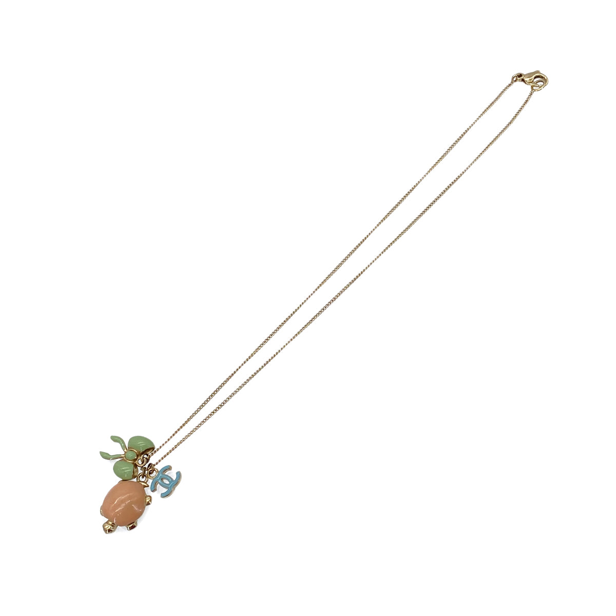 CHANEL NECKLACE COCOMARK TURTLE RIBBON ACCESSORY 06P 90283927