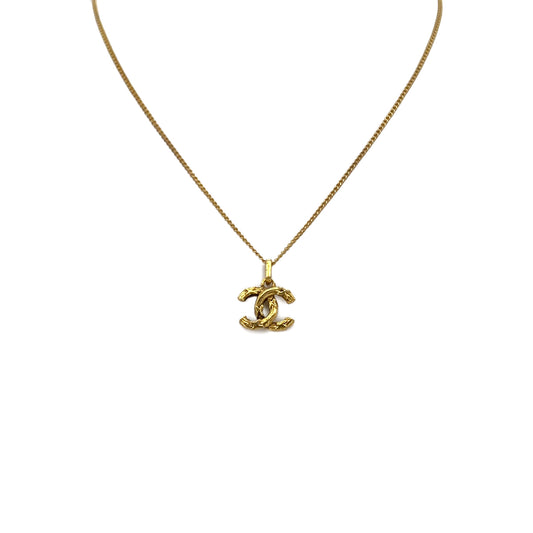 CHANEL VINTAGE NECKLACE COCOMARK GOLD ACCESSORY 90283928