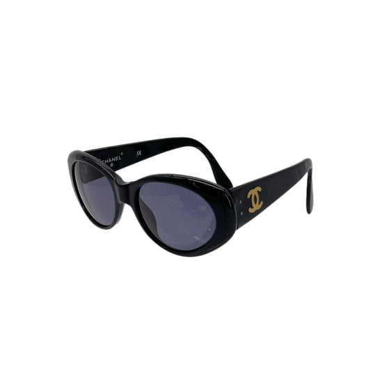 CHANEL VINTAGE SUNGLASSES COCOMARK BLACK EYEWEAR 90283938