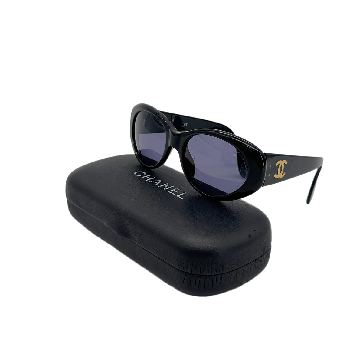 CHANEL VINTAGE SUNGLASSES COCOMARK BLACK EYEWEAR 90283938