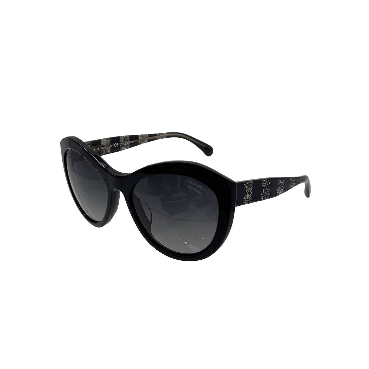 CHANEL VINTAGE SUNGLASSES COCOMARK BOARDER RACE BLACK EYEWEAR 90283942