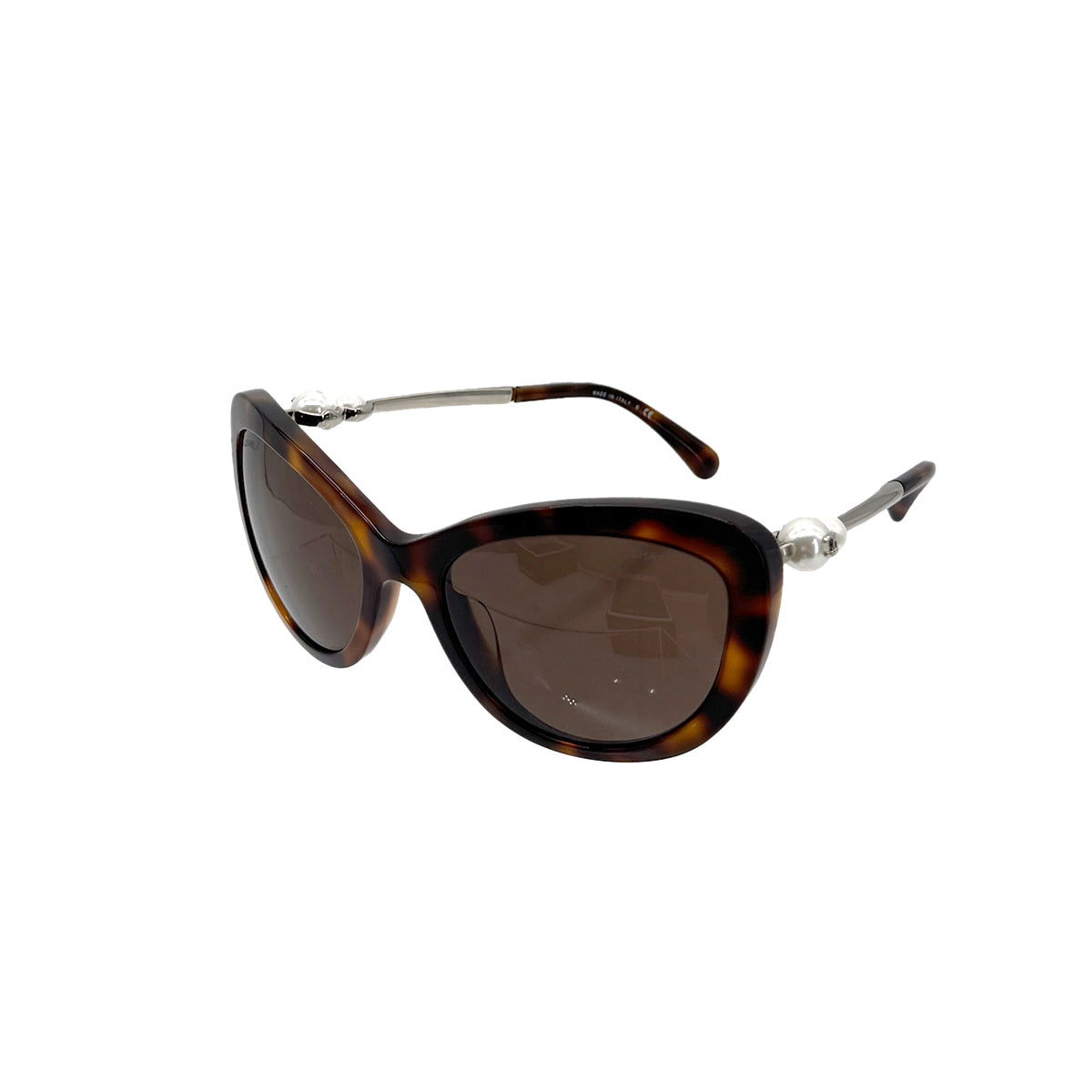 CHANEL VINTAGE SUNGLASSES CAT’S EYE COCOMARK PURLE BROWN TORTOISESHELL EYEWEAR 90283953