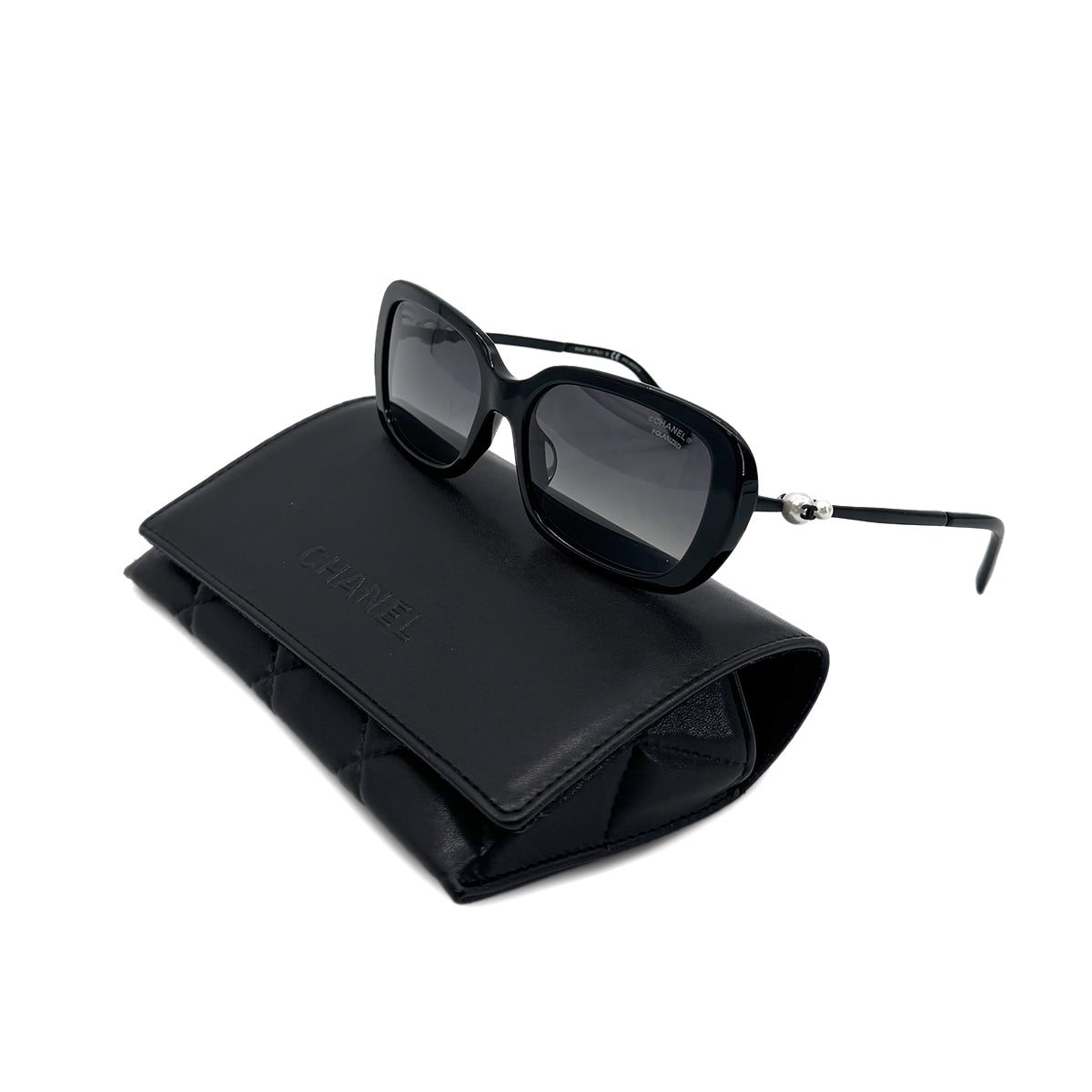 CHANEL VINTAGE SUNGLASSES COCOMARK PURLE BLACK EYEWEAR 90283954