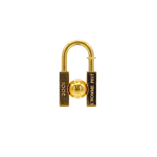HERMES CADENA CHARM L´HOMME PEUT 2001 GOLD ACCESSORY 90283961
