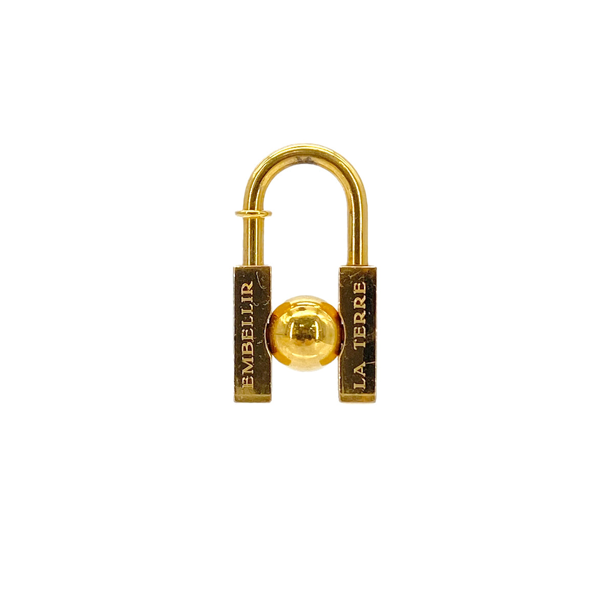 HERMES CADENA CHARM L´HOMME PEUT 2001 GOLD ACCESSORY 90283961