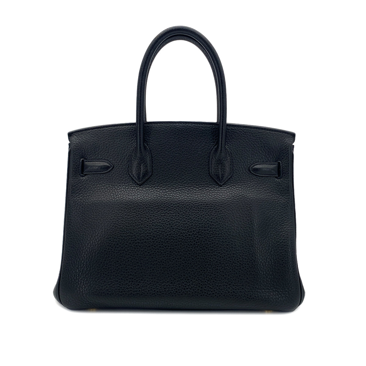 HERMES BIRKIN 30 BLACK TOGO HAND BAG □Q GHW 90283963