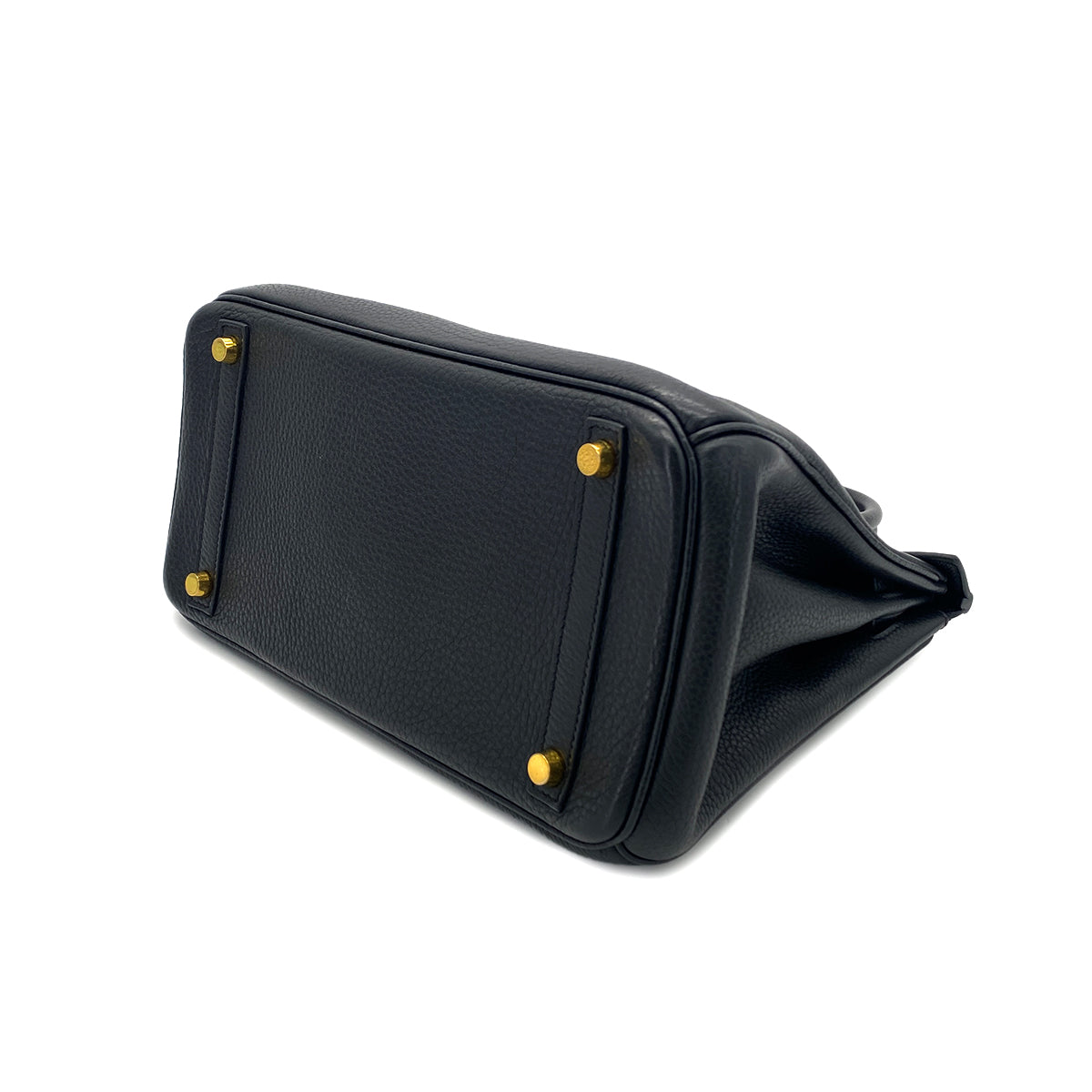 HERMES BIRKIN 30 BLACK TOGO HAND BAG □Q GHW 90283963