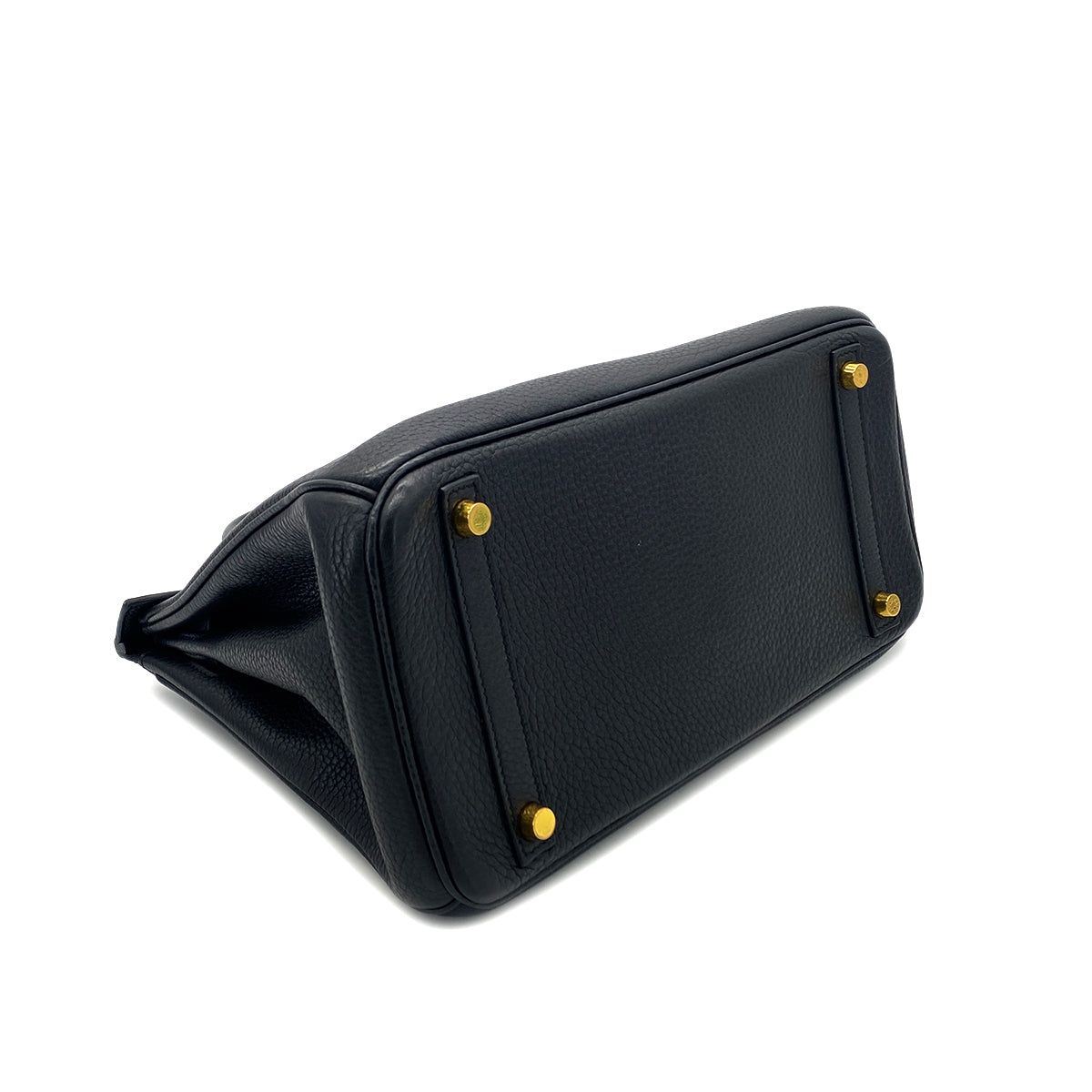 HERMES BIRKIN 30 BLACK TOGO HAND BAG □Q GHW 90283963