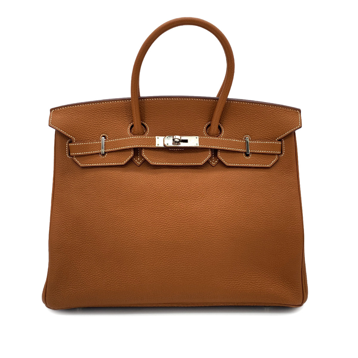 HERMES BIRKIN 35 GOLD TOGO HAND BAG □H SHW 90283964