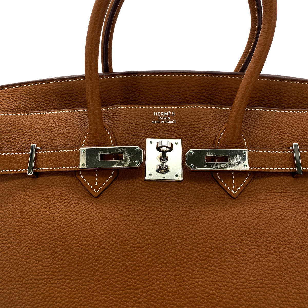 HERMES BIRKIN 35 GOLD TOGO HAND BAG □H SHW 90283964