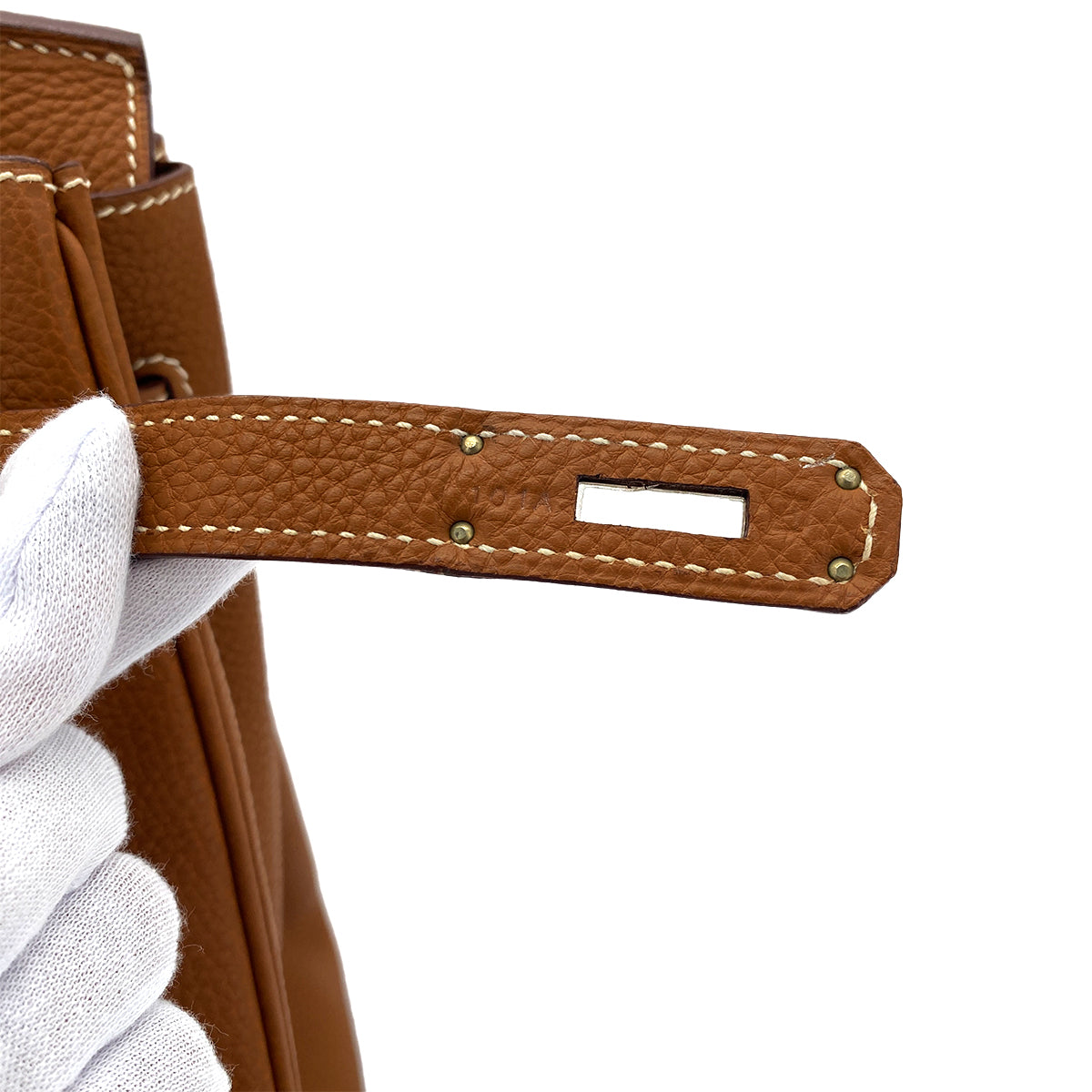 HERMES BIRKIN 35 GOLD TOGO HAND BAG □H SHW 90283964