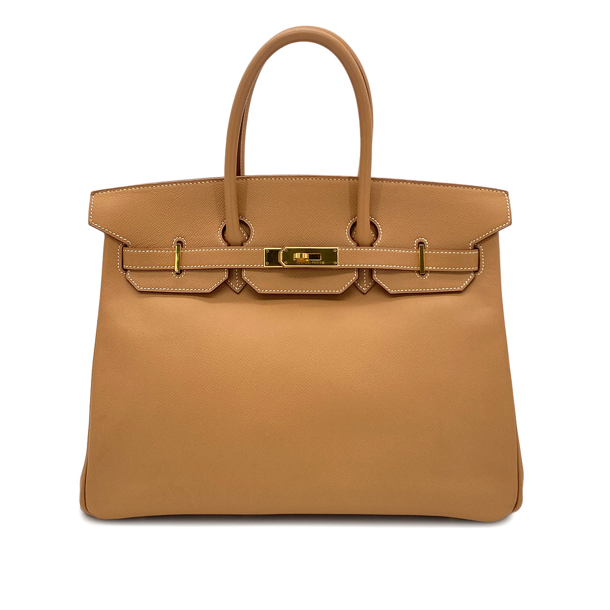 HERMES BIRKIN 35 NATUREL COURCHEVEL HAND BAG 〇Z GHW 90283967