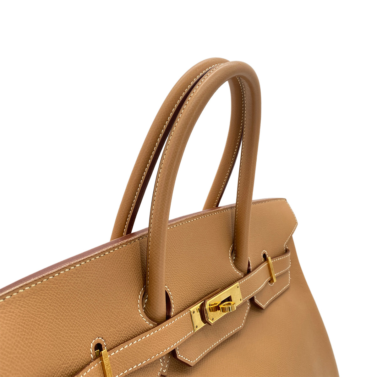HERMES BIRKIN 35 NATUREL COURCHEVEL HAND BAG 〇Z GHW 90283967
