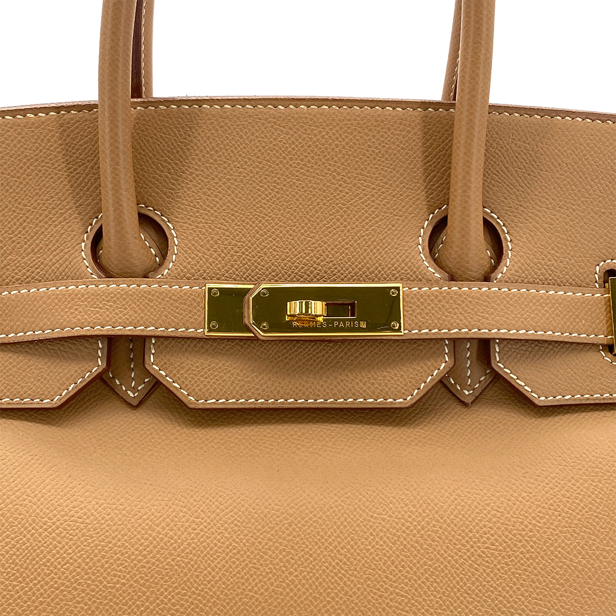 HERMES BIRKIN 35 NATUREL COURCHEVEL HAND BAG 〇Z GHW 90283967