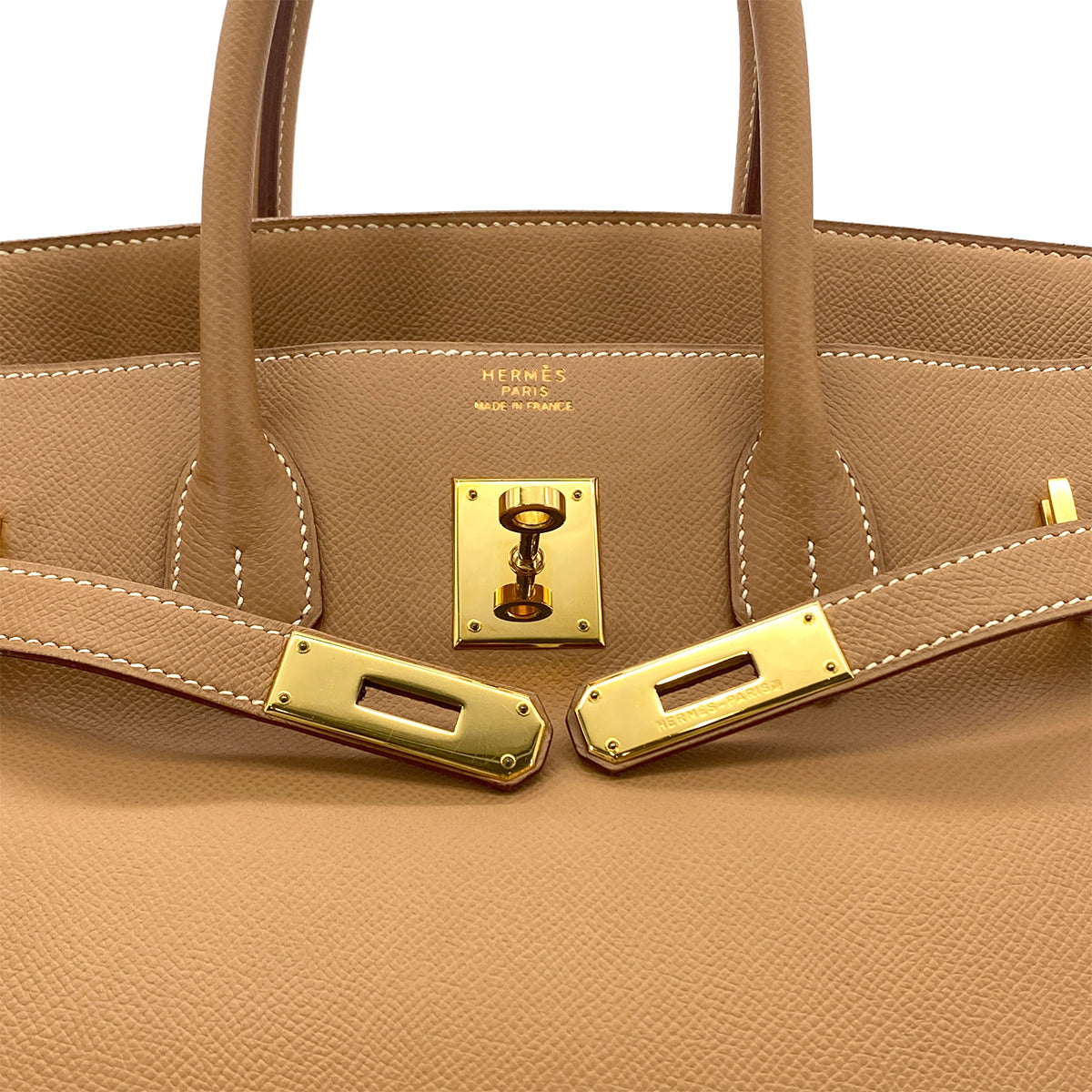 HERMES BIRKIN 35 NATUREL COURCHEVEL HAND BAG 〇Z GHW 90283967