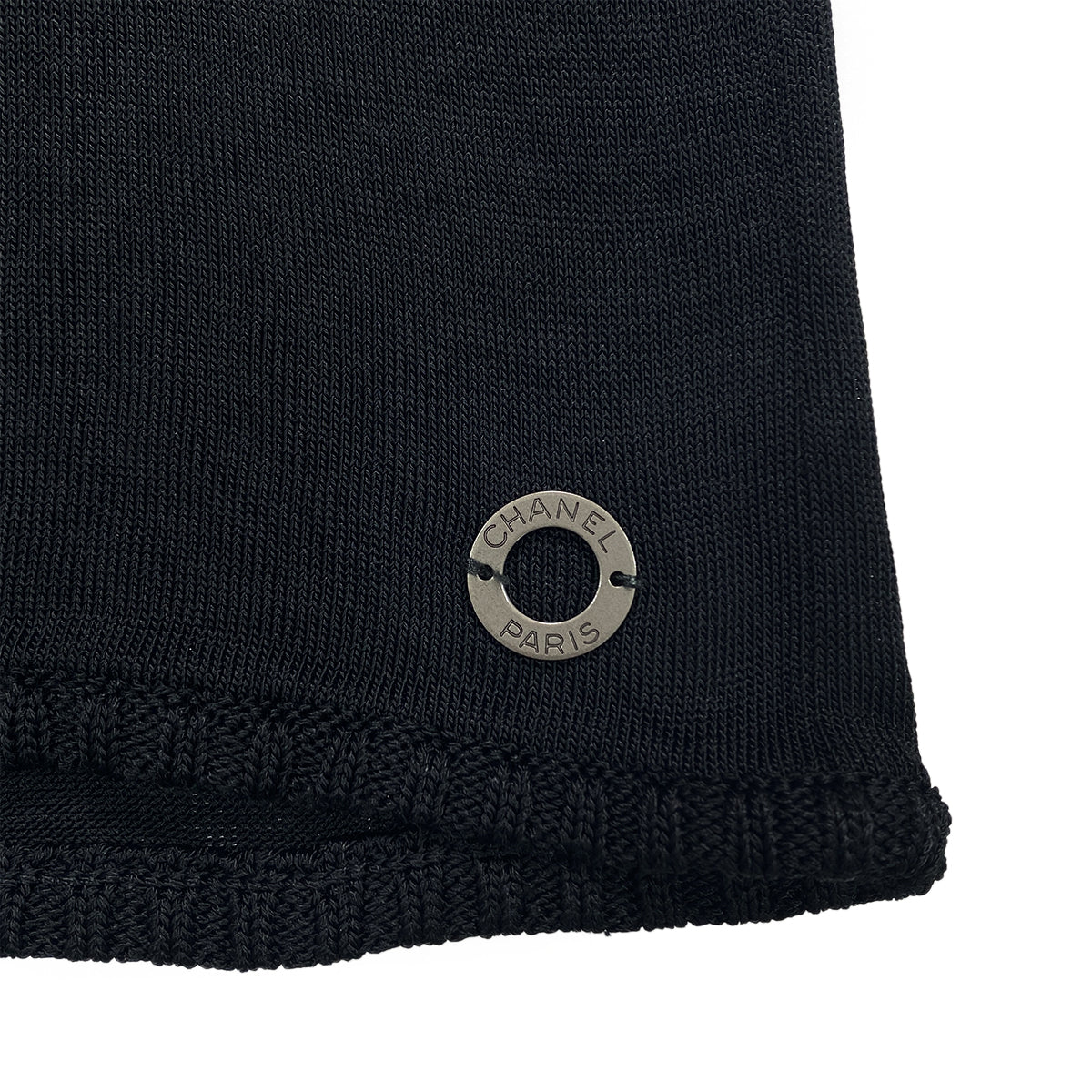 CHANEL VINTAGE SLEEVELESS TOPS BLACK VISCOSE 42 00T RTW 90283991