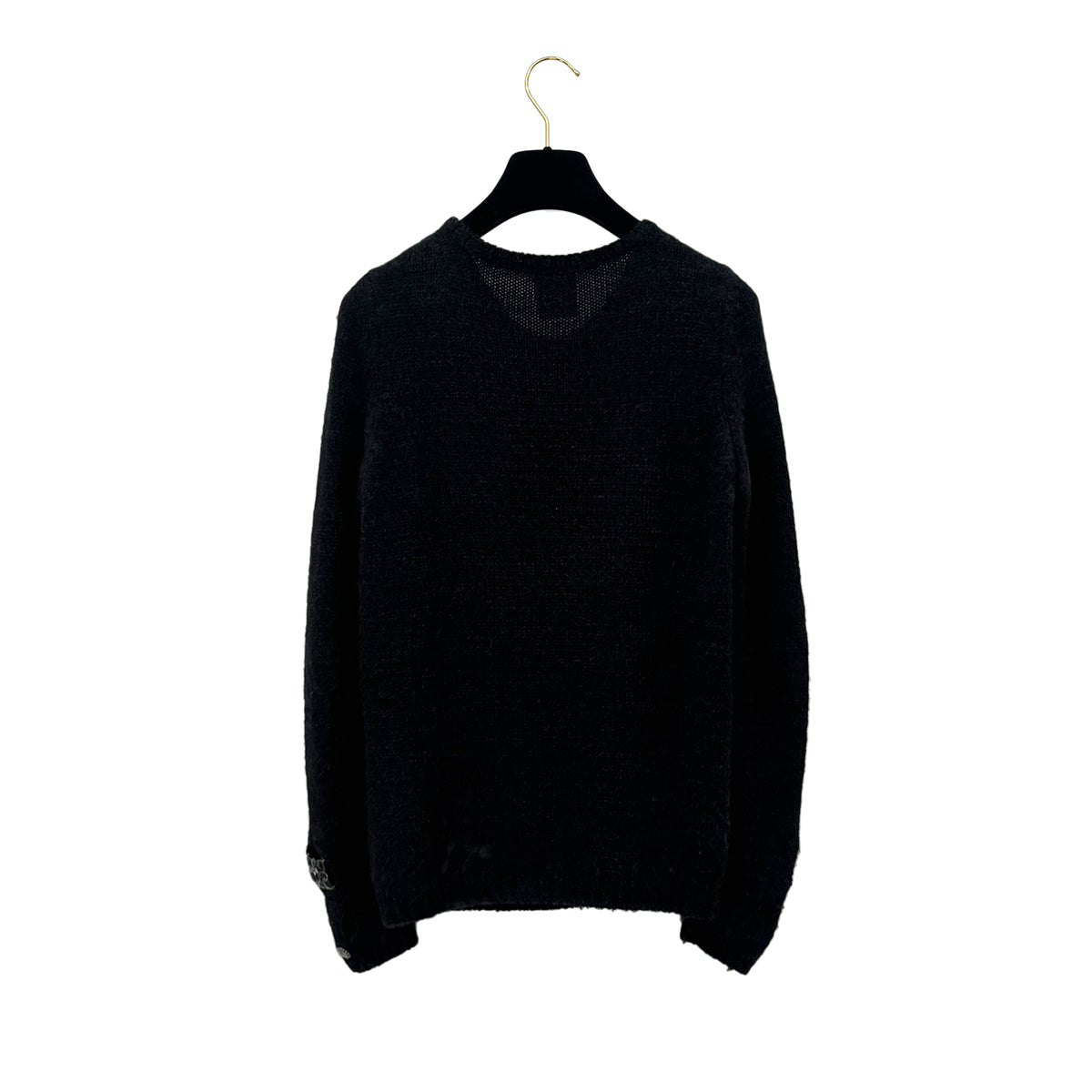 CHANEL VINTAGE KNIT TOPS GRIPOIX MOTIF BLACK 36 08A RTW 90283994