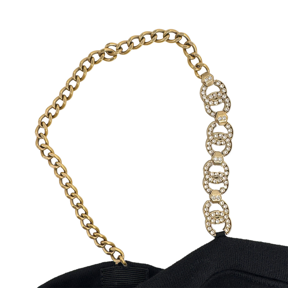 CHANEL OVERALLS COCOMARK RHINESTONE RUNWAY BLACK 34 P71 RTW 90283997