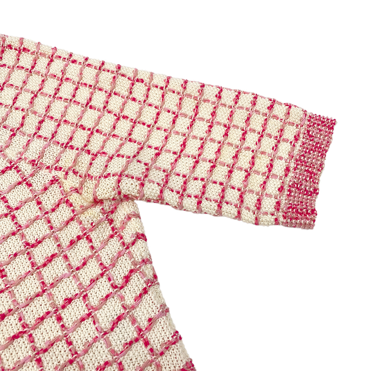 CHANEL VINTAGE COCO BUTTON DRESS PINK COTTON 36 P56 RTW 90283998