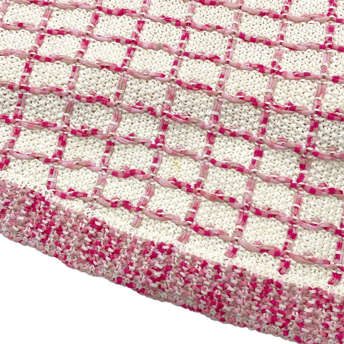 CHANEL VINTAGE COCO BUTTON DRESS PINK COTTON 36 P56 RTW 90283998