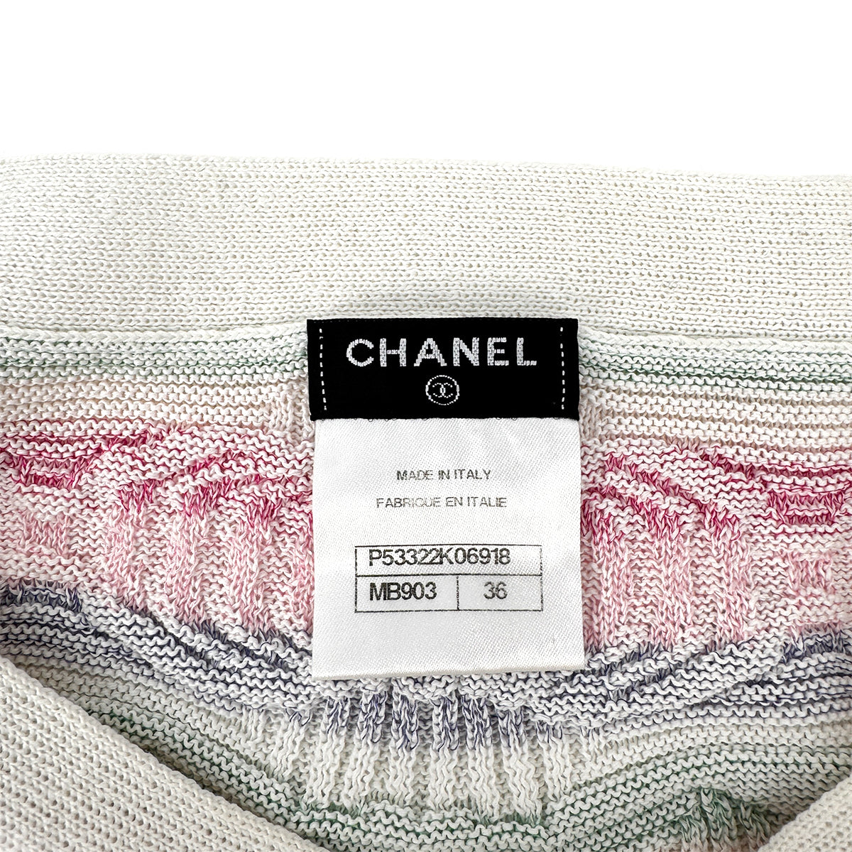 CHANEL VINTAGE COCO BUTTON DRESS MULTICOLOR COTTON 36 P53 RTW 90284007