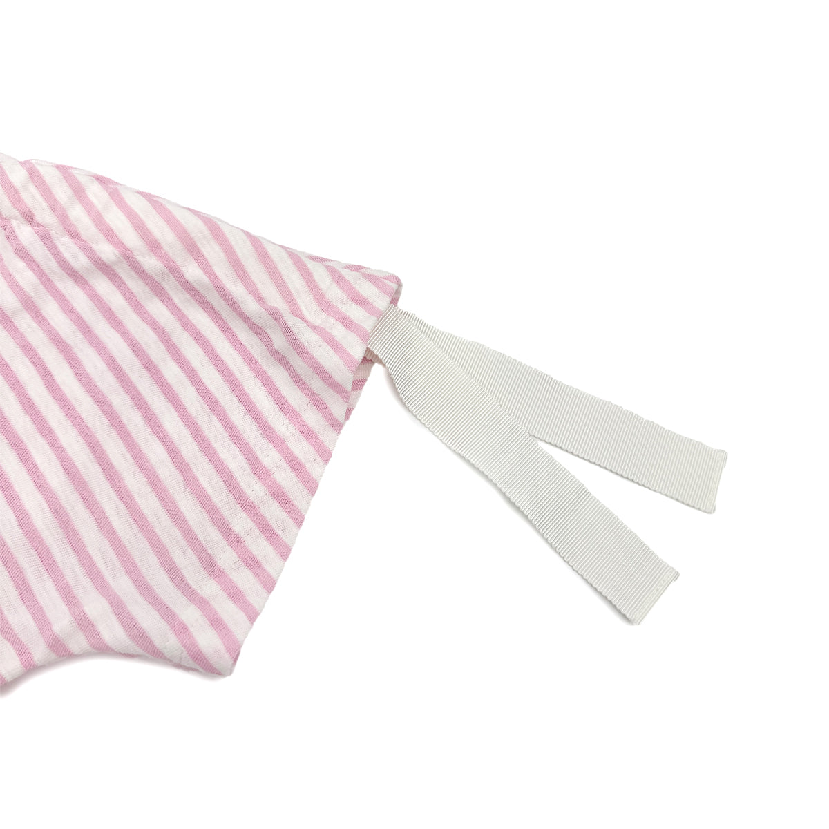 CHANEL VINTAGE COCOMARK STRIPED JERSEY TOPS LIGHT PINK WHITE COTTON 36 P60 RTW 90284020