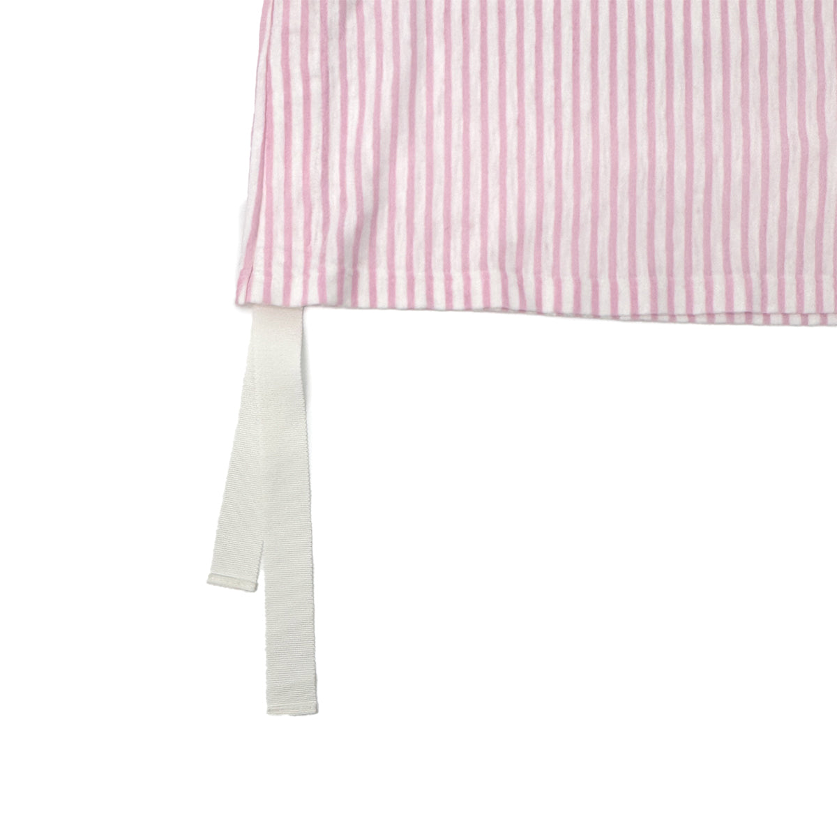 CHANEL VINTAGE COCOMARK STRIPED JERSEY TOPS LIGHT PINK WHITE COTTON 36 P60 RTW 90284020