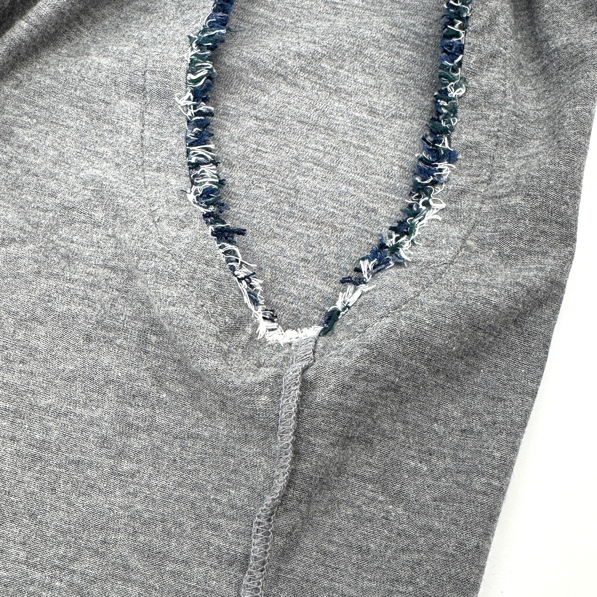 CHANEL VINTAGE COCO BUTTON TOPS GRAY COTTON 38 P43 RTW 90284021