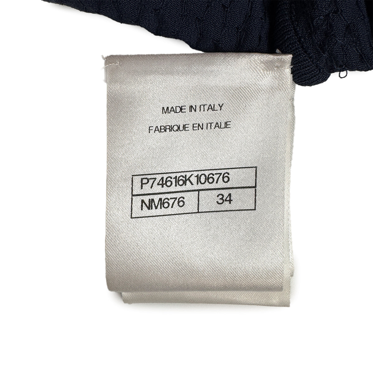 CHANEL VINTAGE COCOMARK SEQUINS TOPS GREEN NAVY RAYON 34 P74 RTW 90284025