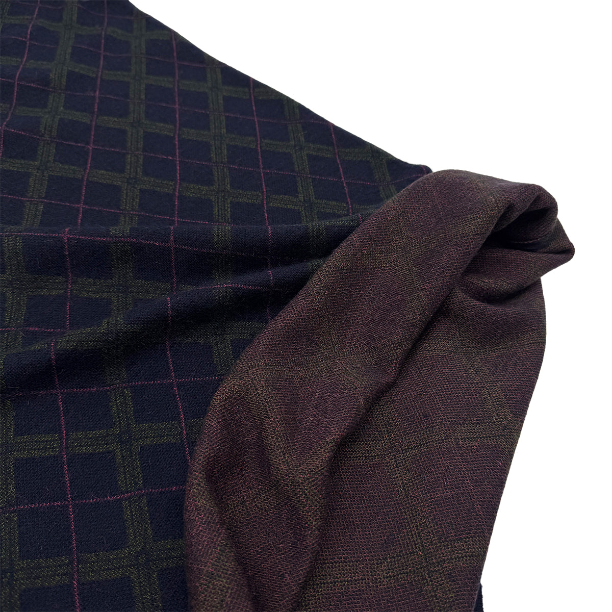 CHANEL VINTAGE COCOMARK PATCH DRESS NAVY PINK GREEN CASHMERE 38 P46 RTW 90284031