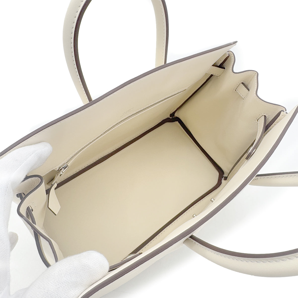 HERMES BIRKIN SHADOW 25 NATA SWIFT HAND BAG W 90284150