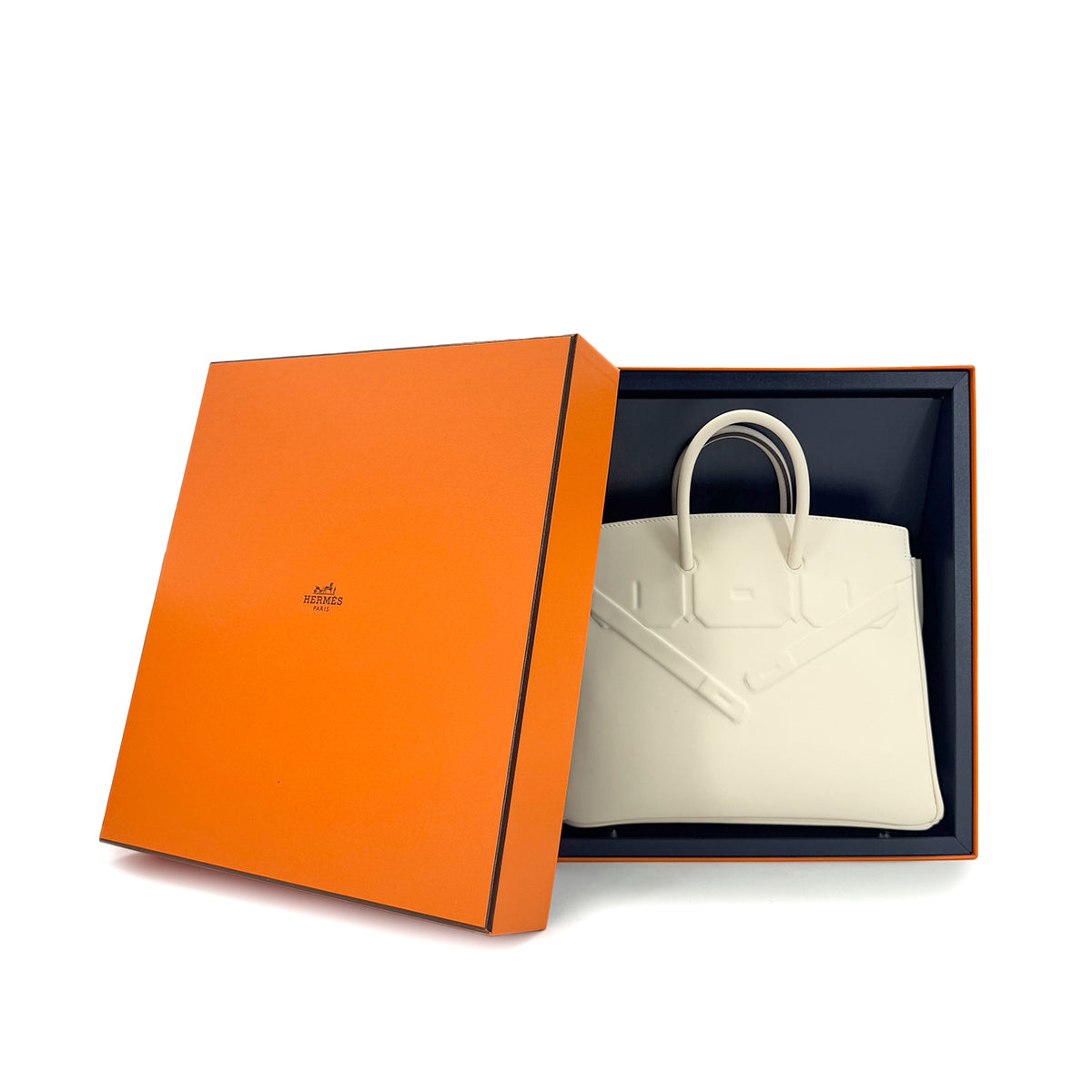 HERMES BIRKIN SHADOW 25 NATA SWIFT HAND BAG W 90284150