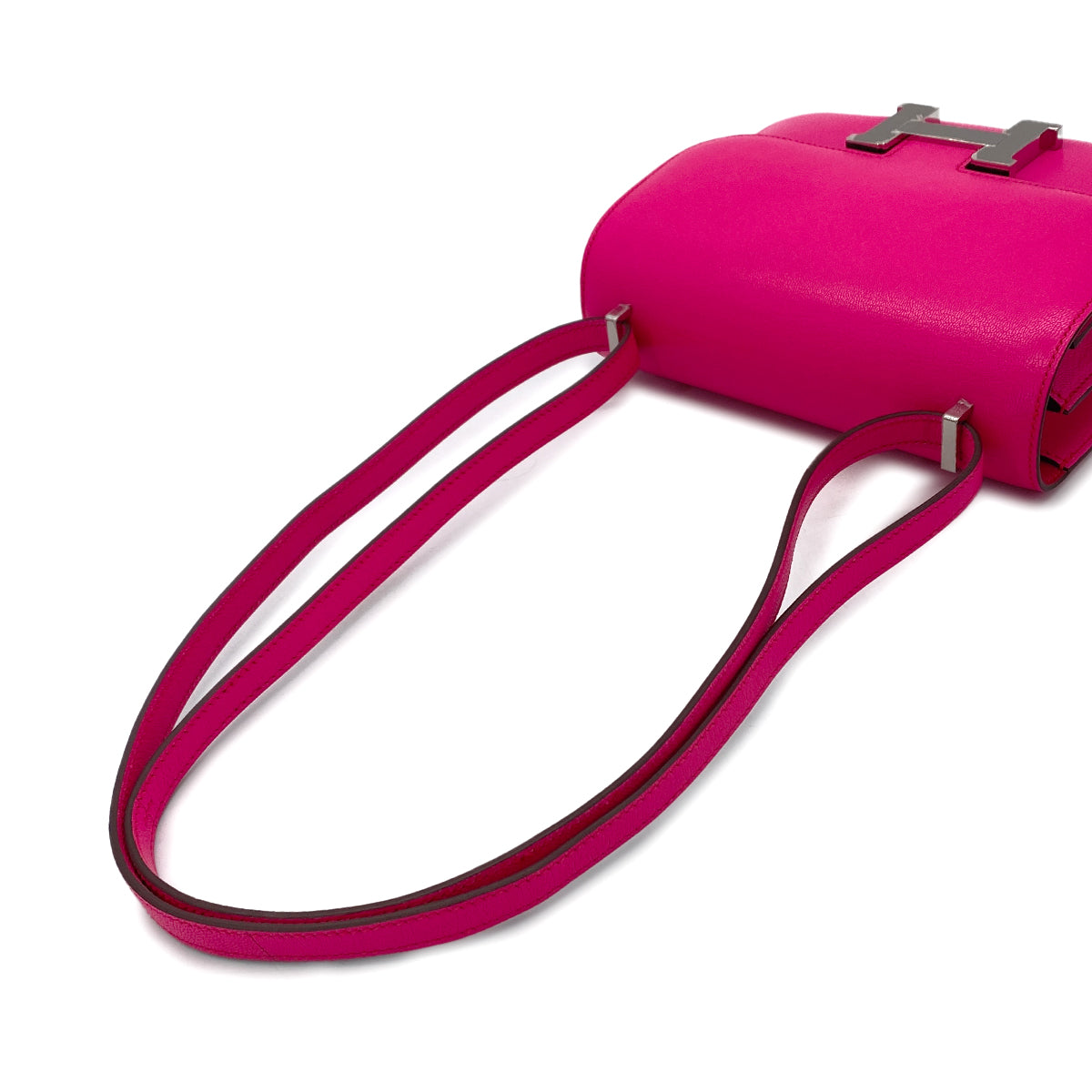 HERMES MINI CONSTANCE 3 MINI 18 ROSE POP CHEVRE SHOULDER BAG B SHW 90284399