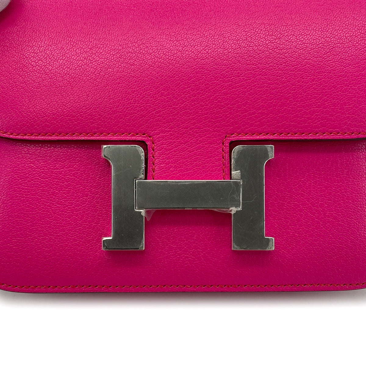 HERMES MINI CONSTANCE 3 MINI 18 ROSE POP CHEVRE SHOULDER BAG B SHW 90284399