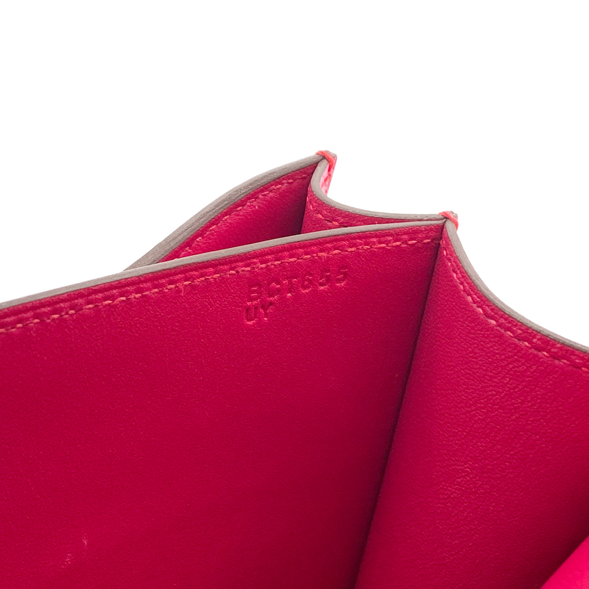 HERMES MINI CONSTANCE 3 MINI 18 ROSE POP CHEVRE SHOULDER BAG B SHW 90284399