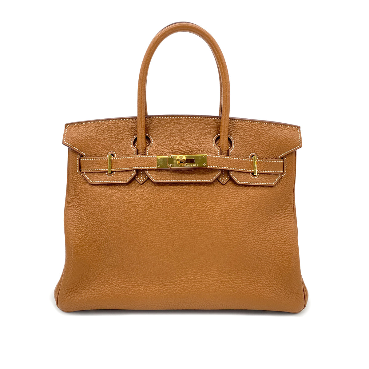HERMES BIRKIN 30 GOLD TAURILLON CLEMENCE HAND BAG □G GHW 90284406