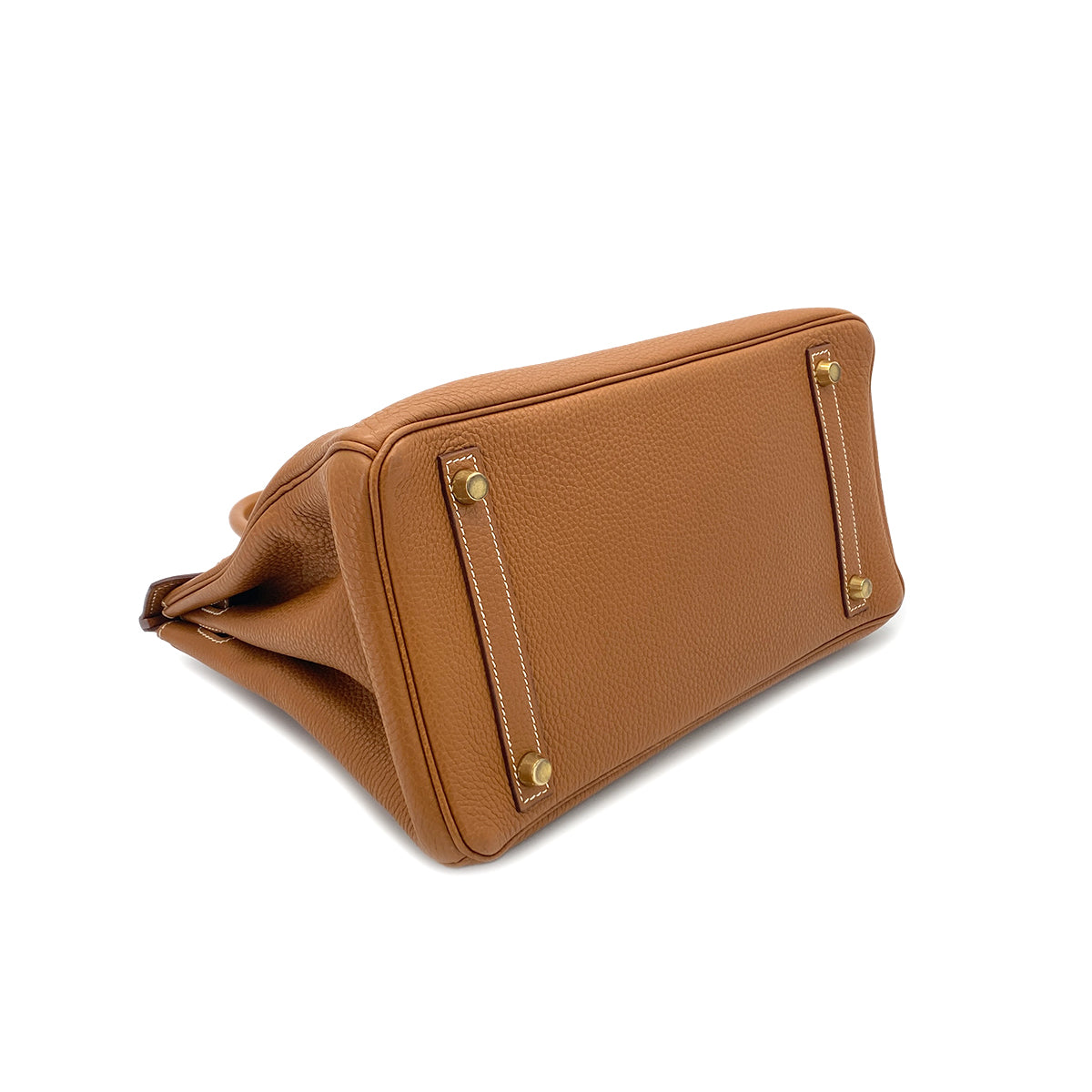 HERMES BIRKIN 30 GOLD TAURILLON CLEMENCE HAND BAG □G GHW 90284406