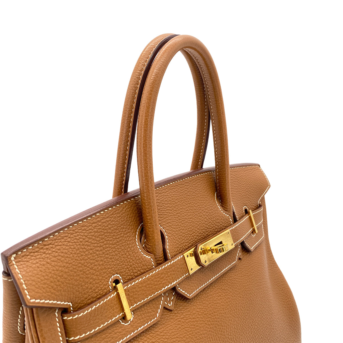 HERMES BIRKIN 30 GOLD TAURILLON CLEMENCE HAND BAG □G GHW 90284406