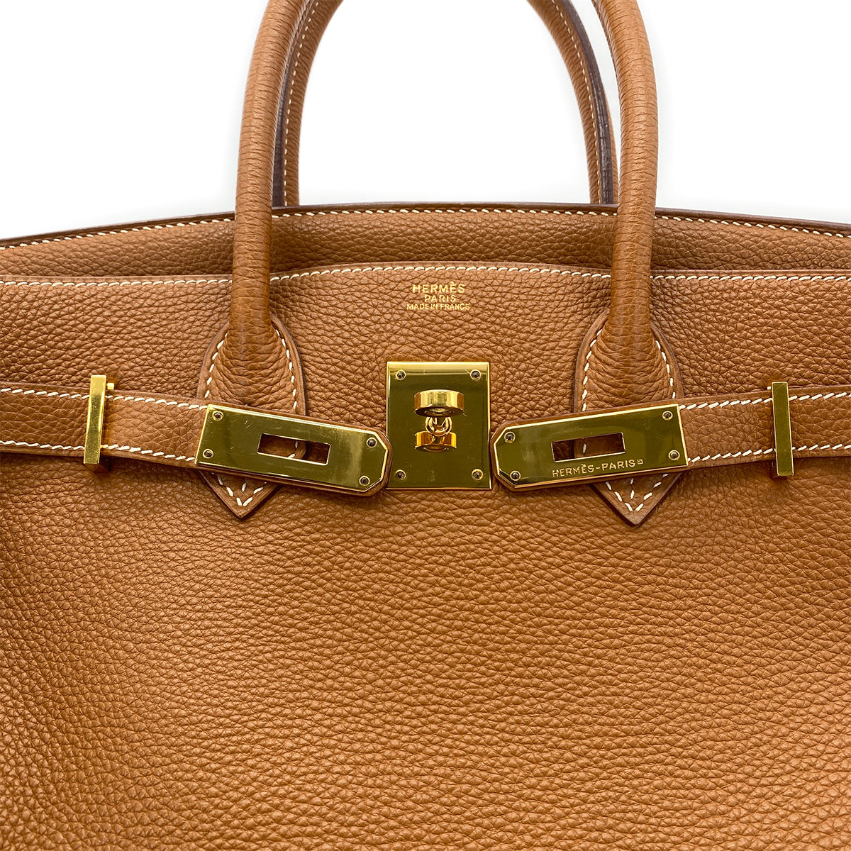 HERMES BIRKIN 30 GOLD TAURILLON CLEMENCE HAND BAG □G GHW 90284406