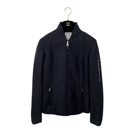 CHANEL SPORTS LINE JERSEY BLACK POLYESTER 38 03P RTW 90284425