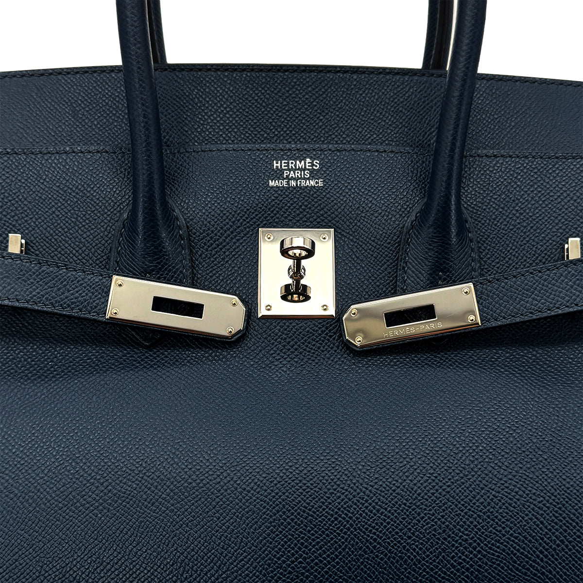 HERMES BIRKIN 35 BLUE DE PRESSE VEAU EPSOM HAND BAG □L SHW 90284566