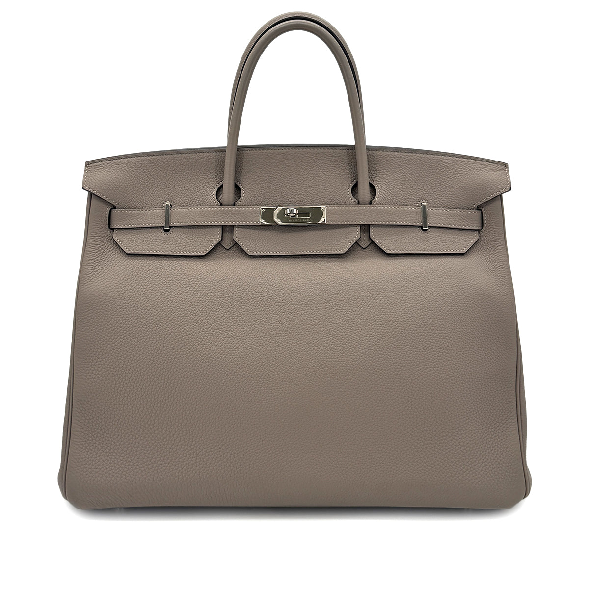 HERMES BIRKIN 40 GRIS ASPHALTE TOGO HAND BAG A SHW 90284567