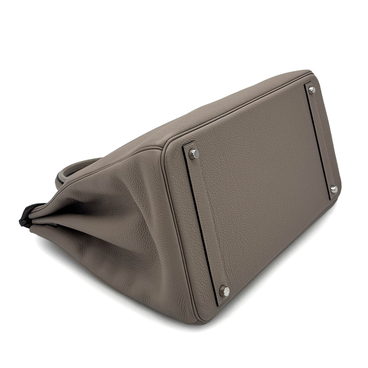 HERMES BIRKIN 40 GRIS ASPHALTE TOGO HAND BAG A SHW 90284567